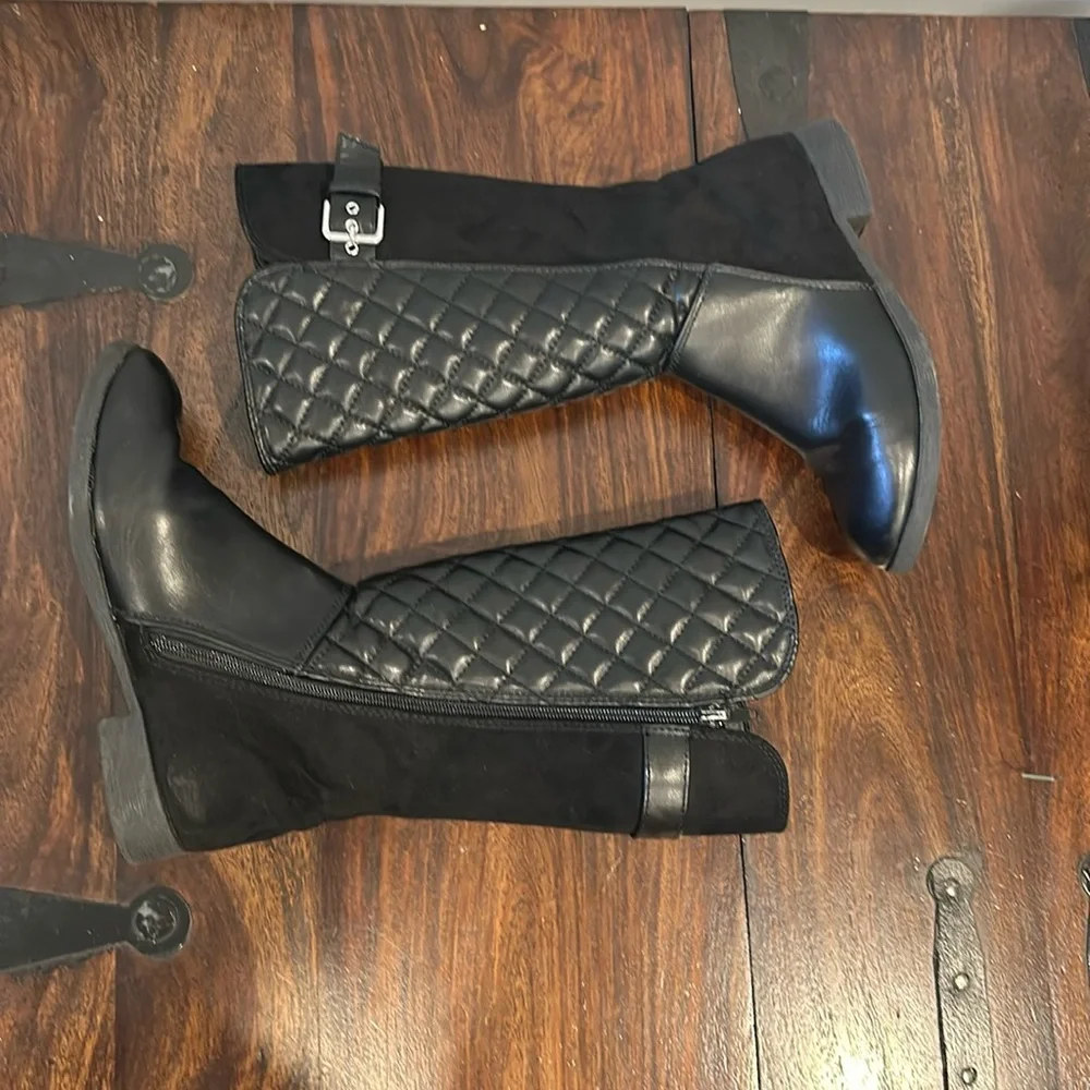 Olive & Edie Girls Black Boots Size 3 - Picture 6 of 9